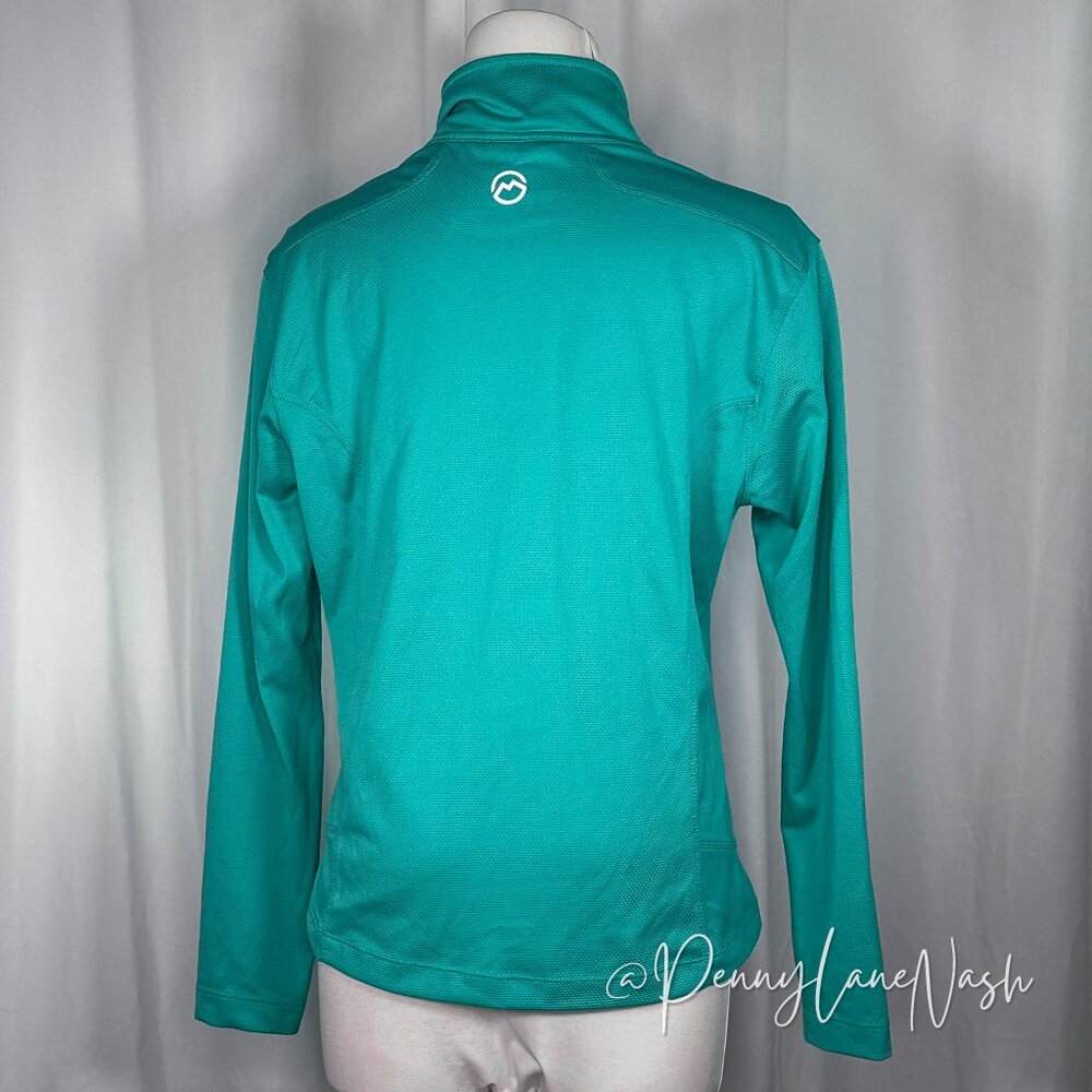 Magellan Outdoors Fish Gear MagCool 1/2 Zip Shirt Top Blue - Picture 9 of 10